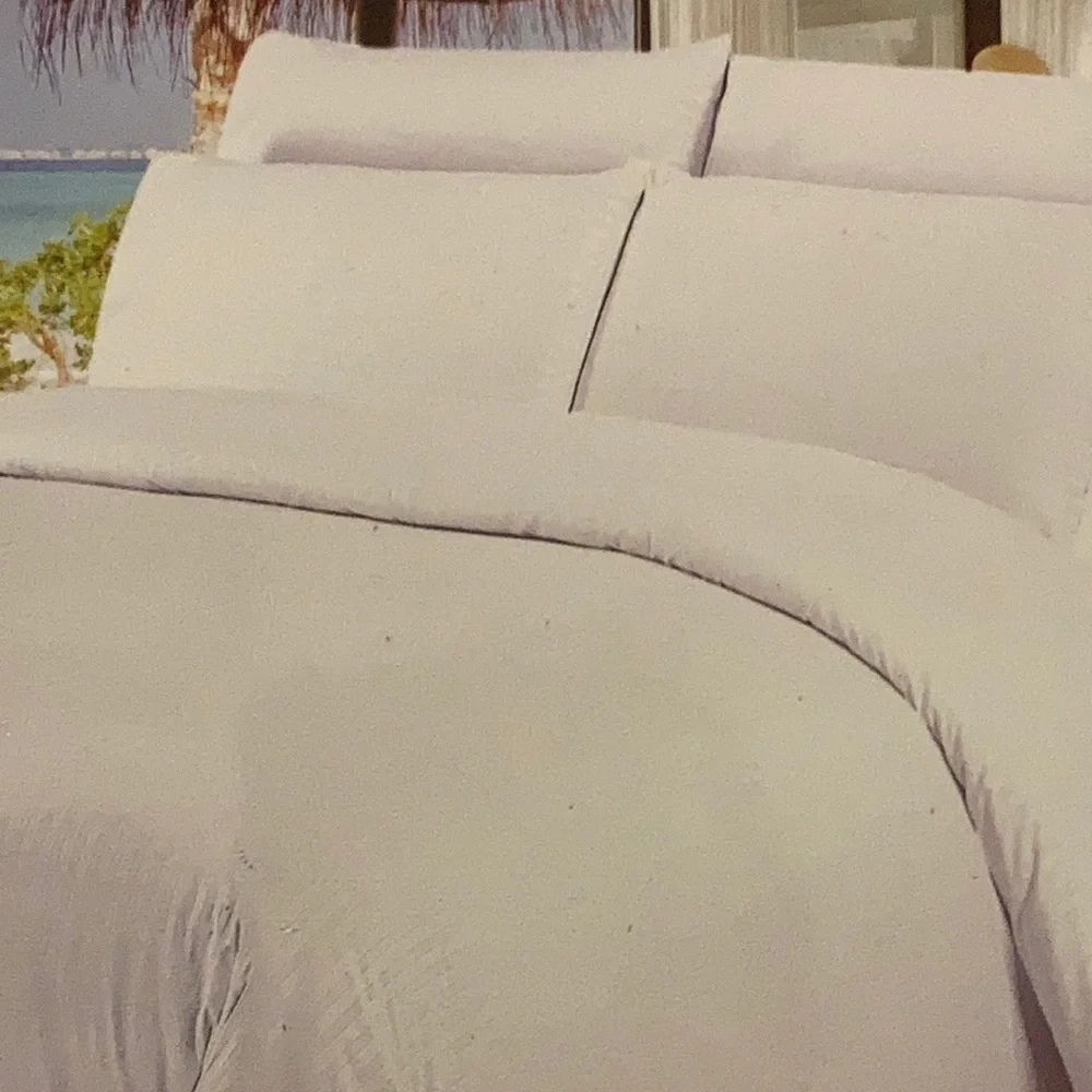 Traditional At Home 6pc Queen Sheet white as snow embossed stripes